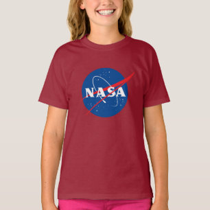 Camiseta Cotton de Chicas de la NASA (Marte Rojo)