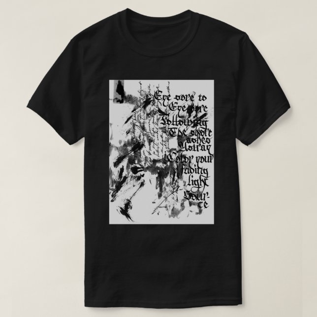 Camiseta Cotton negro (Diseño del anverso)