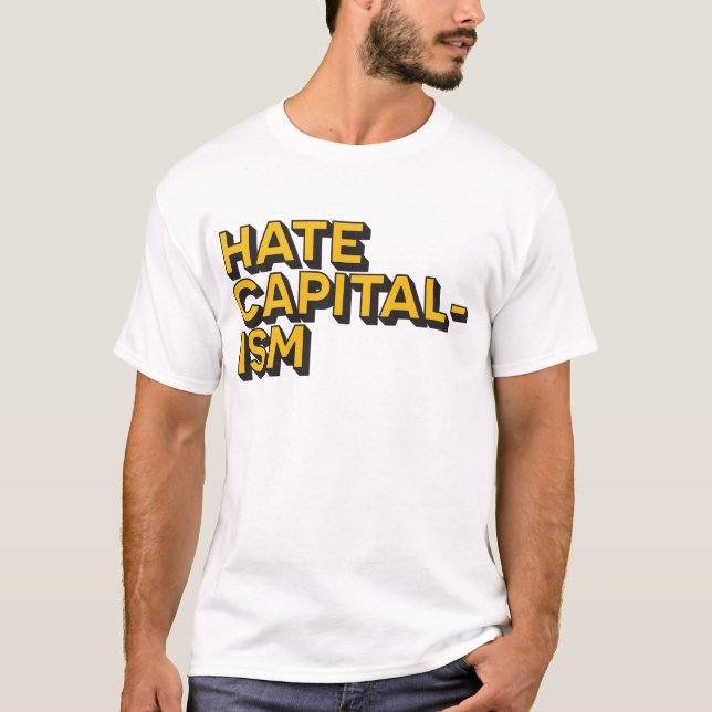 Camiseta Cotton Tee, el capitalismo de odio (Anverso)