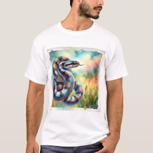 Camiseta Cottonmouth Snake 130624AREF124 - Watercolor