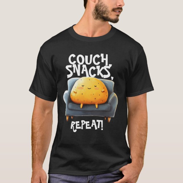 Camiseta Couch Potato Funny (Anverso)