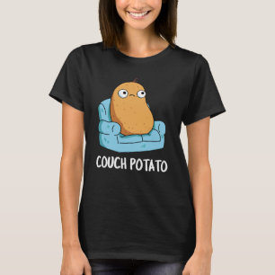 Camiseta Couch Potato Funny Potato Pun Dark BG