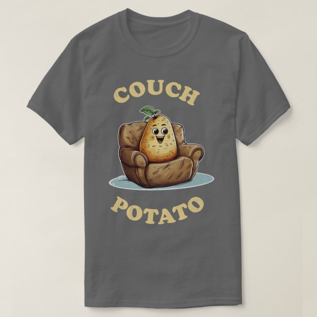 Camiseta Couch Potato Vintage (Diseño del anverso)