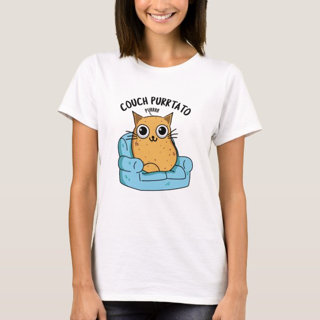 Camiseta Couch Purrtato Funny Potato Pun (Anverso)