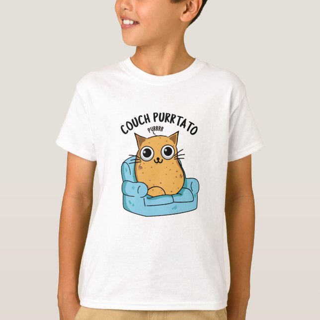 Camiseta Couch Purrtato Funny Potato Pun (Anverso)