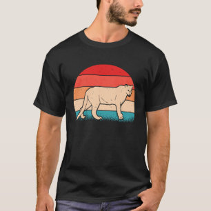 Camiseta Cougar Animal Retro Vintage para Mujeres Hombres