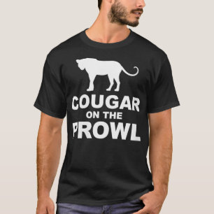 Camiseta Cougar de mujeres en el VNeck femenino de Prowl