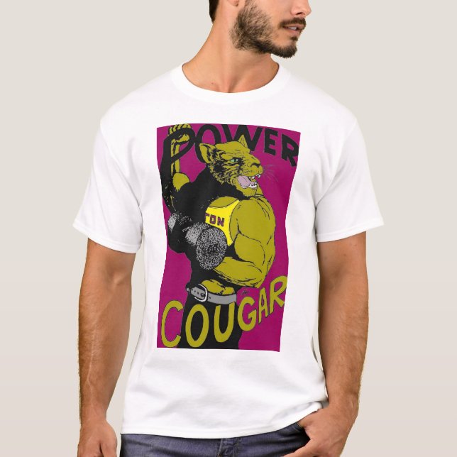 Camiseta COUGAR DE PODER DE LA ESCUELA SUPERIOR OAKTON (Vie (Anverso)