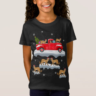 Camiseta Cougar Driing Árbol de Navidad Camión Rojo Cougar 