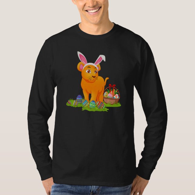 Camiseta Cougar Easter Egg Hung Bunny Cougar Easter Sund (Anverso)