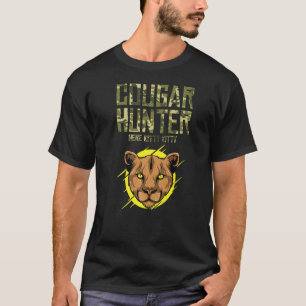 Camiseta Cougar Hunter caza animal salvaje caza de felinos