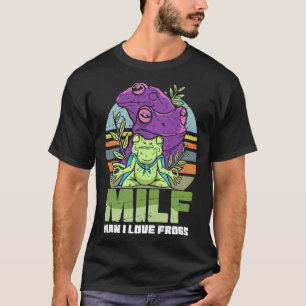 Camiseta Cougar Man I Love Frogs Anfibio Retro Frog