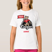 Camiseta Cougar Mascot Elemental del bosque de Cre