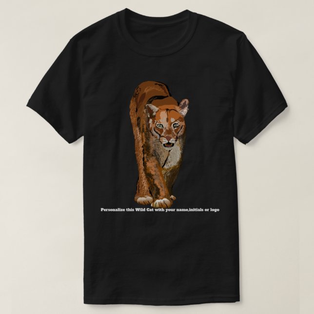 Camiseta Cougar o Mountain Lion o Puma T (Diseño del anverso)