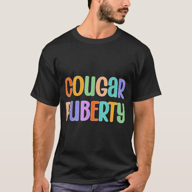 Camiseta Cougar Puberty Midlife Funny Menopause Perimenopau (Anverso)