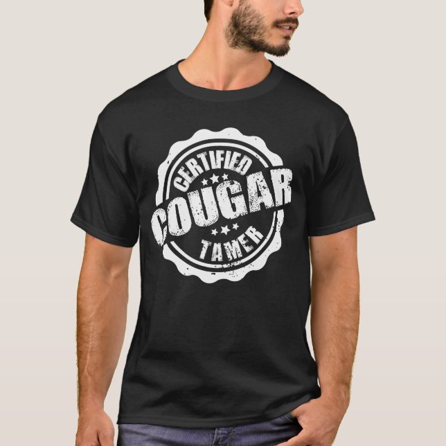 Camiseta Cougar Tamer, un hombre divertido y certificado (Anverso)