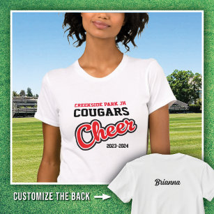 Camiseta Cougars White Creekside Park Cheer 2023-2024