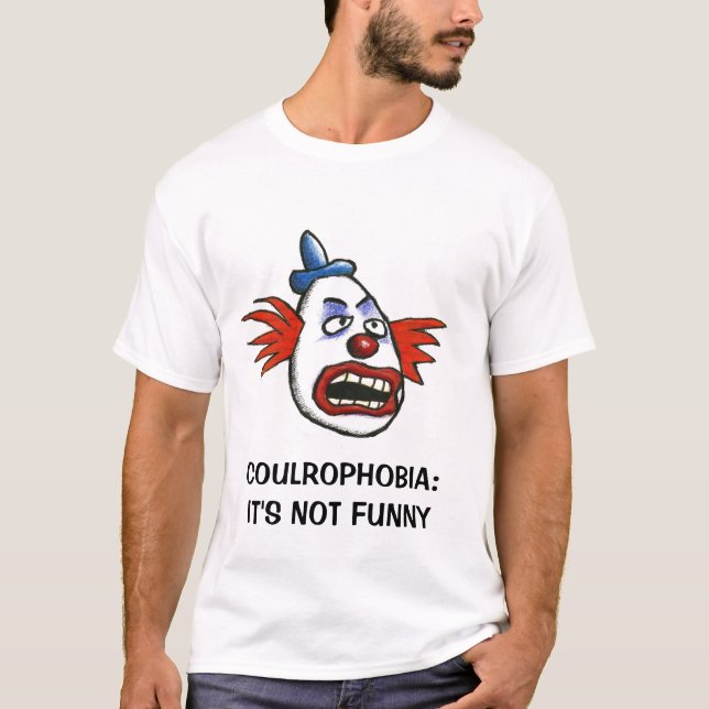Camiseta Coulrophobia: No es divertido (Anverso)