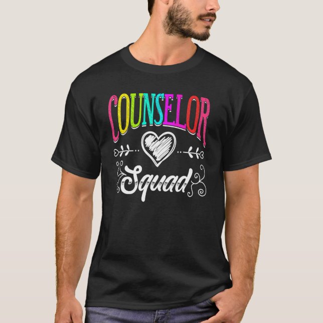 Camiseta Counselor Squad Teacher Back To School (Anverso)