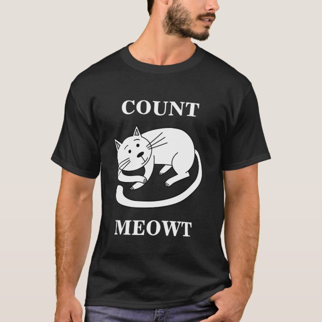 Camiseta Count Meowt Kitty Funny Cat Pun (Anverso)