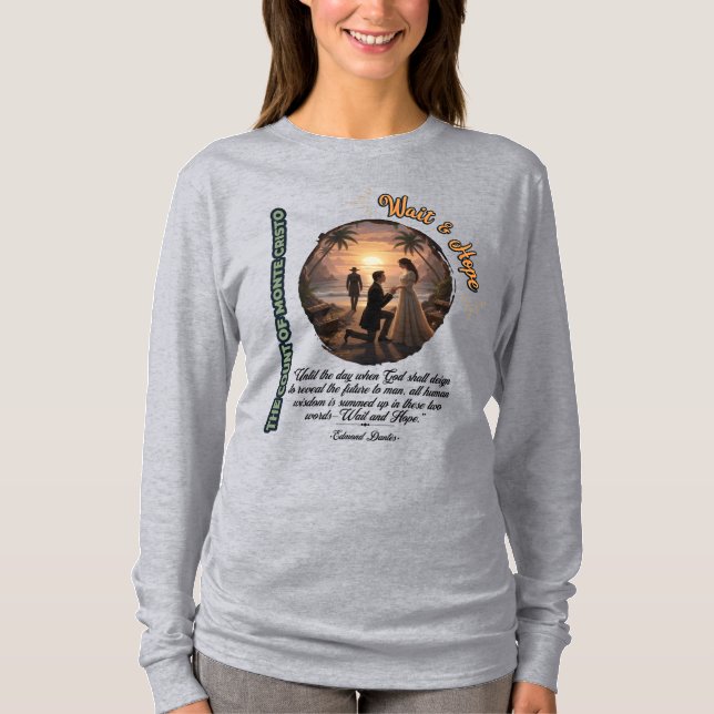 Camiseta Count of Monte Cristo Wait & Hope Sunset (Anverso)