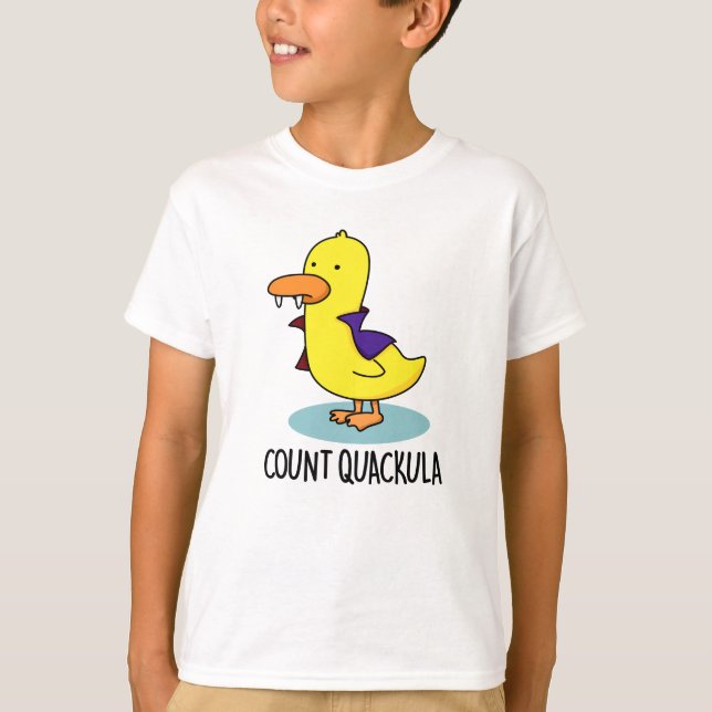 Camiseta Count Quackula Funny Duck Pun (Anverso)