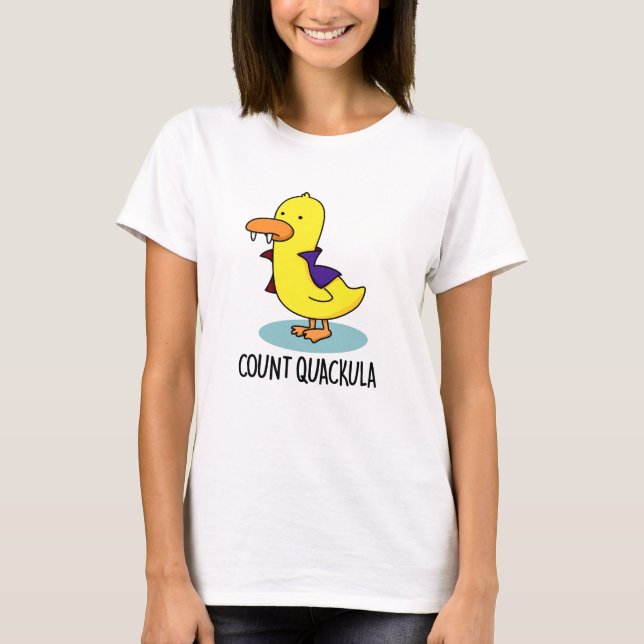 Camiseta Count Quackula Funny Duck Pun (Anverso)
