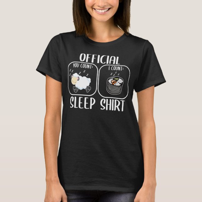 Camiseta Count Sheep Sushi Sleepshirt (Anverso)