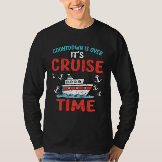 Camiseta Countdown Over Cruise Time Ship Vacation Trip Crui