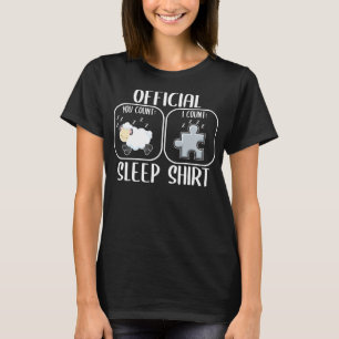 Camiseta Counting Sheep Puzzle Sleep Shirt