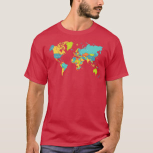 Camiseta Countries of the World Geographic World Map