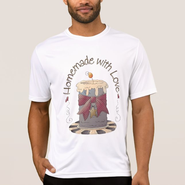 Camiseta Country Candle Rustic Homemade with Love (Anverso)