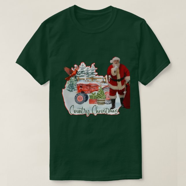 Camiseta Country Christmas 2 (Diseño del anverso)