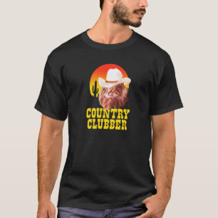 Camiseta Country Clubber Cowboy Gorra Cat Country Western M