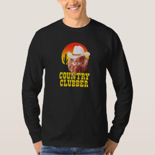 Camiseta Country Clubber Cowboy Gorra Cat Country Western M