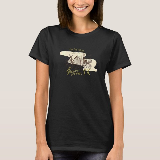 Camiseta Country Farm Austin Texas Bad Geography Stupid Jok (Anverso)