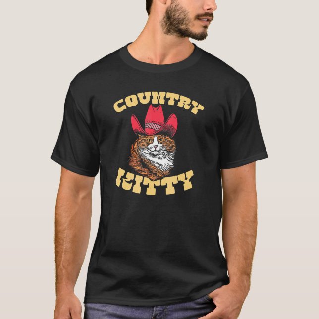 Camiseta Country Kitty  Country Cowgirl Cat Western Vibe 1 (Anverso)