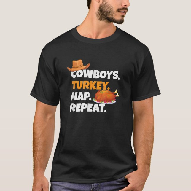 Camiseta Country Lover Turkey Comen Cowboys divertidos Turq (Anverso)