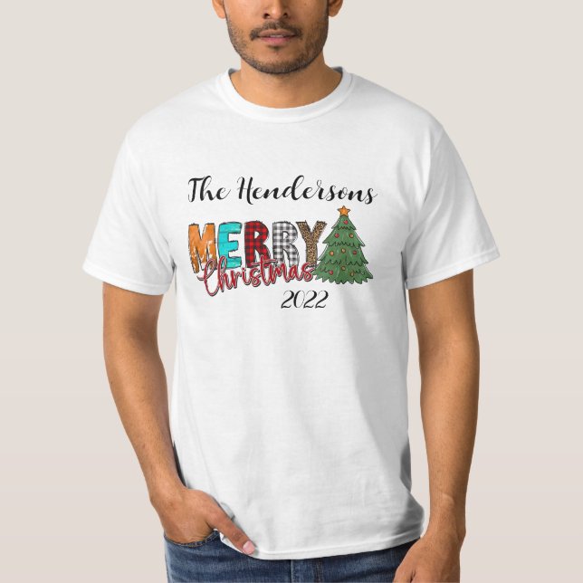 Camiseta Country Merry Christmas Tree (Anverso)