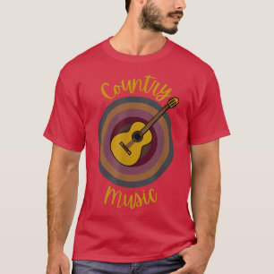 Camiseta Country Music Guitar Gift 
