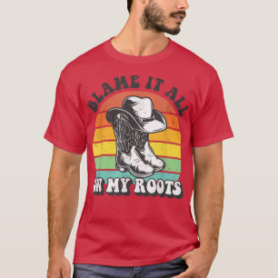 Camiseta Country Music Tshirts For Women Blame It On My Roo