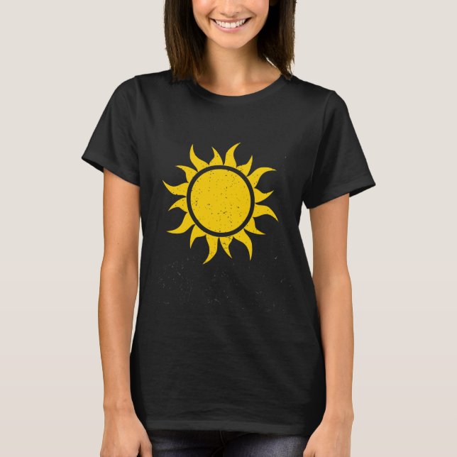 Camiseta Country Sun, lindo, simple (Anverso)