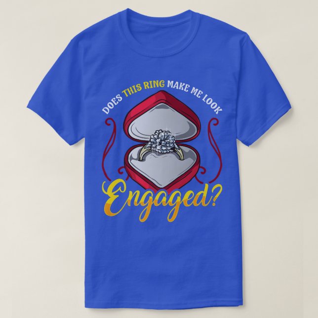 Camiseta Couple Engagement Party Fiancee Ring Wedding Engag (Diseño del anverso)