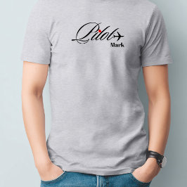 Camiseta Couple Matching Pilot & Airplane Simple Custom