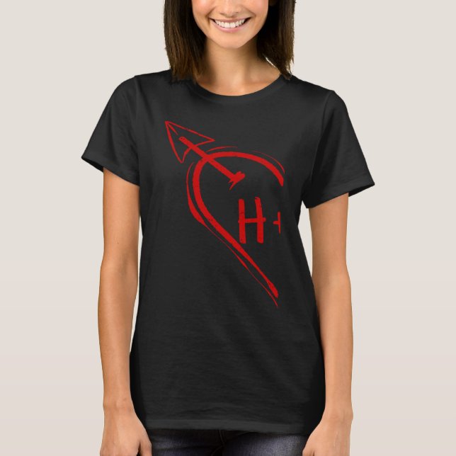 Camiseta Couple Valentine Heart for Her H 2023 Happy Valent (Anverso)