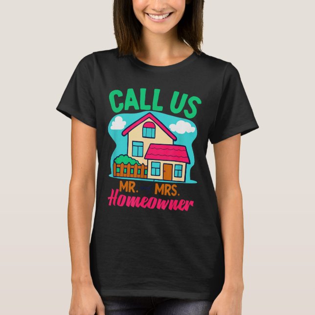 Camiseta Couples Homeowner New Home Owner  (Anverso)