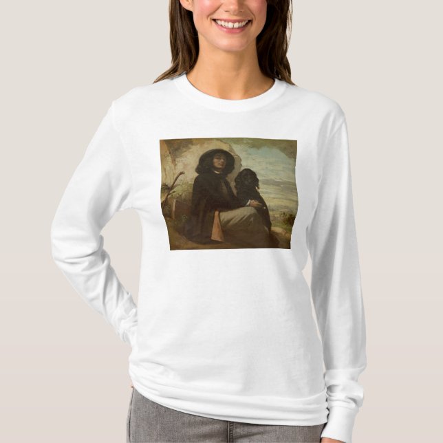 Camiseta Courbet con su perro negro, 1842 (Anverso)