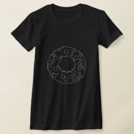 Camiseta Couronne de Noël minimaliste blanche et élégante