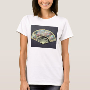 Camiseta Court Fan, French, 18th century  (ivory and w/c on