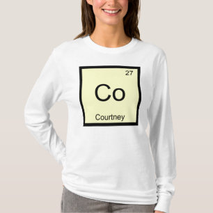 Camiseta Courtney Nombre Elemento Químico Tabla Periódica